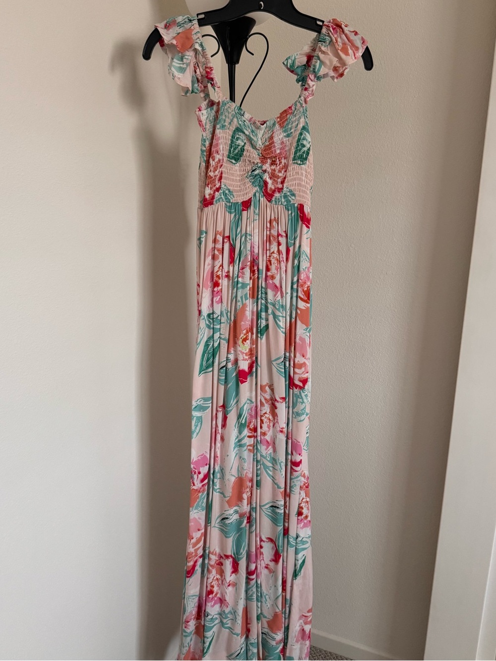 NWT! Plum Pretty Sugar Charlotte off the shoulder dress in “Squad Goals” OS